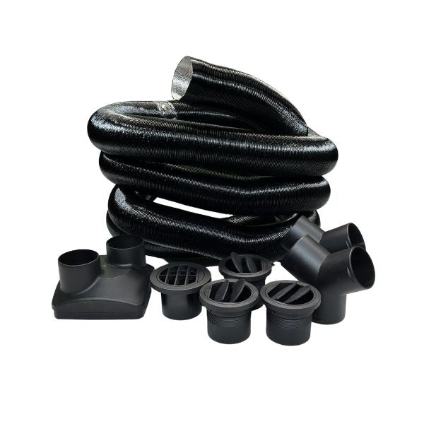 Kit Canalizzazione Aria per Riscaldatore 5kW – Completo di Raccordi, Bocchette e Tubo Ø 60mm