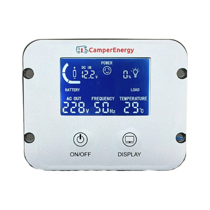 Inverter Onda Pura CamperEnergy Serie P 12/24V – 1000W, 1500W, 2000W e 3000W con Display LCD Removibile