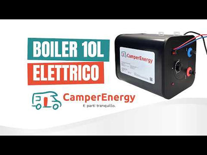 Boiler Elettrico 10L CamperEnergy 12V e 220-240V – Scaldabagno ad Accumulo per Camper e Van